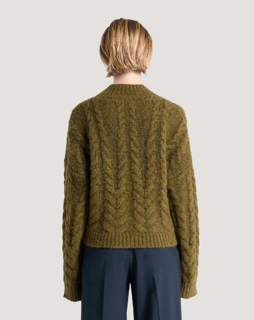 Pt Torino Maglia Boxy In Misto Alpaca