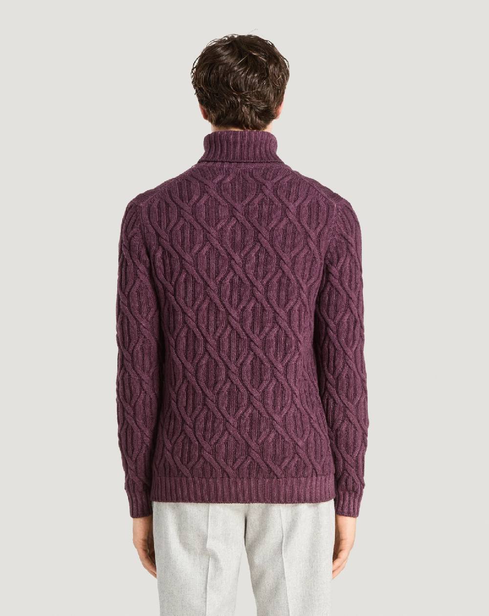 Pt Torino Maglia Dolcevita In Lana E Cachemire