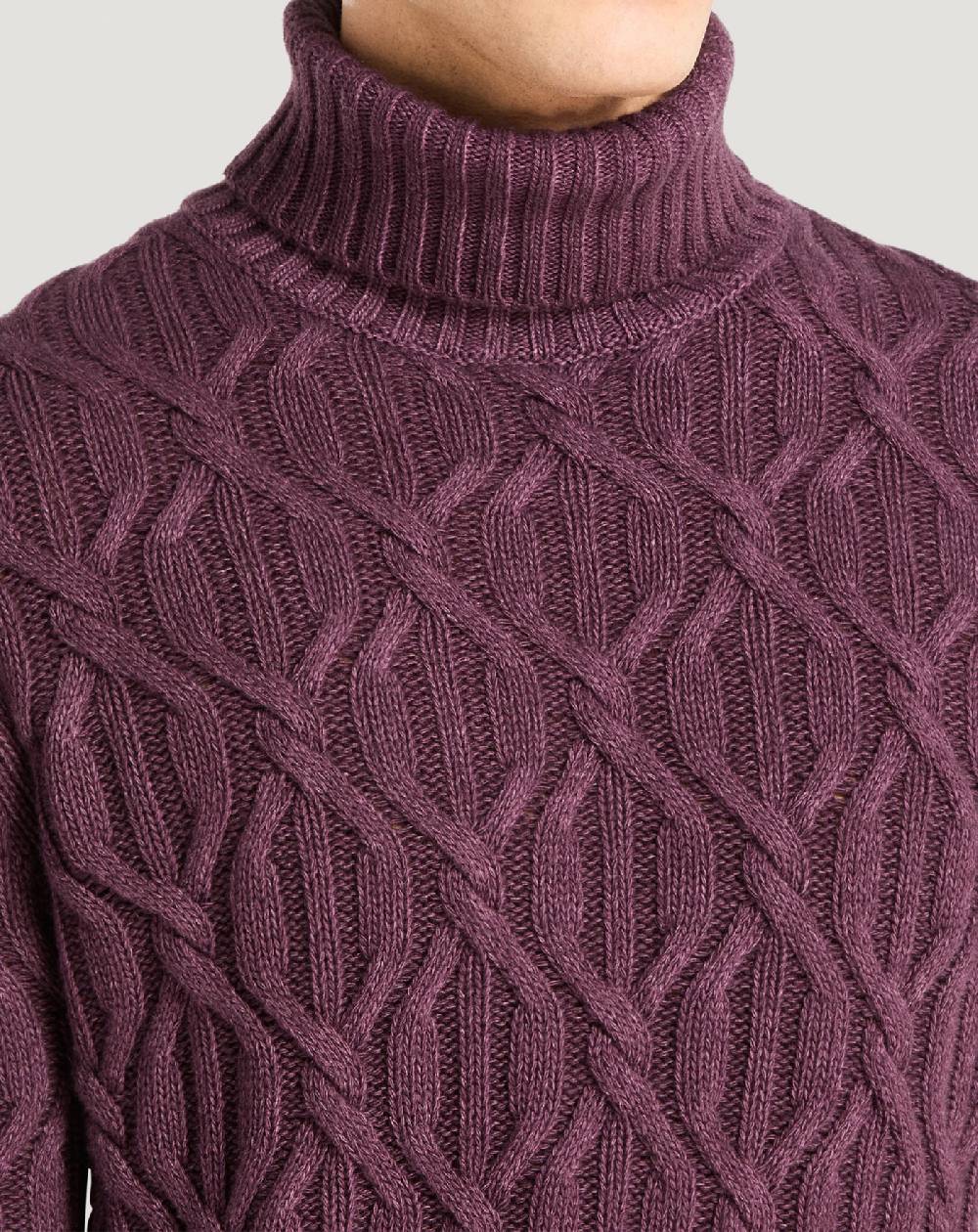 Pt Torino Maglia Dolcevita In Lana E Cachemire