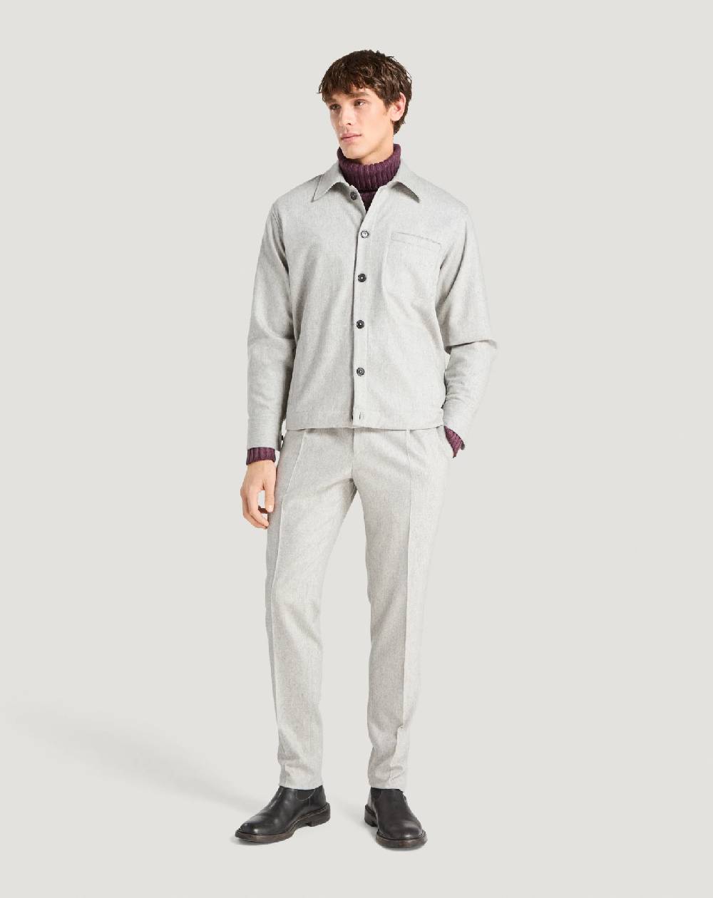 Pt Torino Maglia Dolcevita In Lana E Cachemire