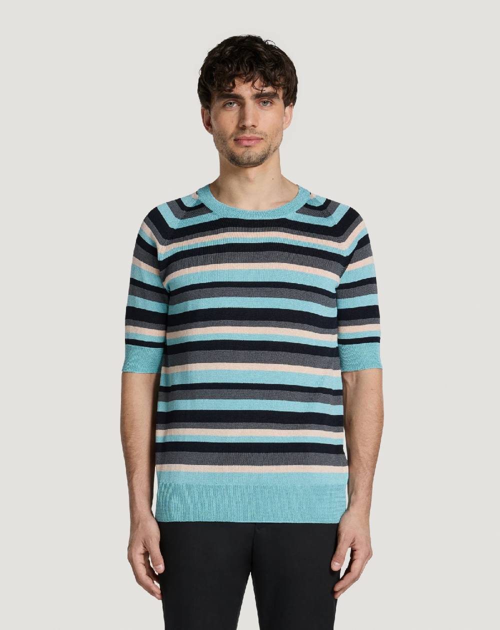 Pt Torino Maglia In Cotone E Viscosa