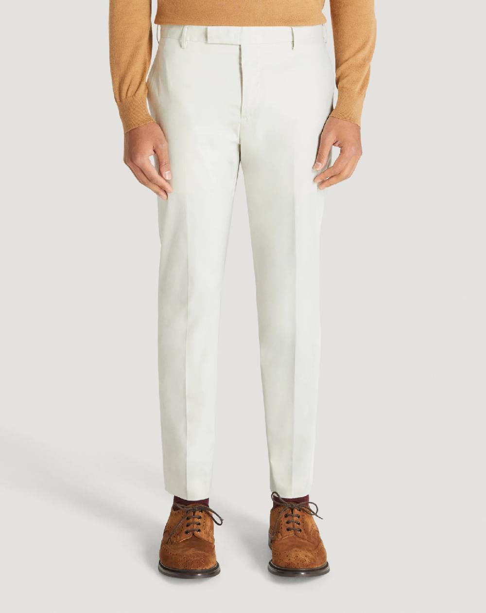 Pt Torino Pantaloni Dieci In Gabardina Stretch