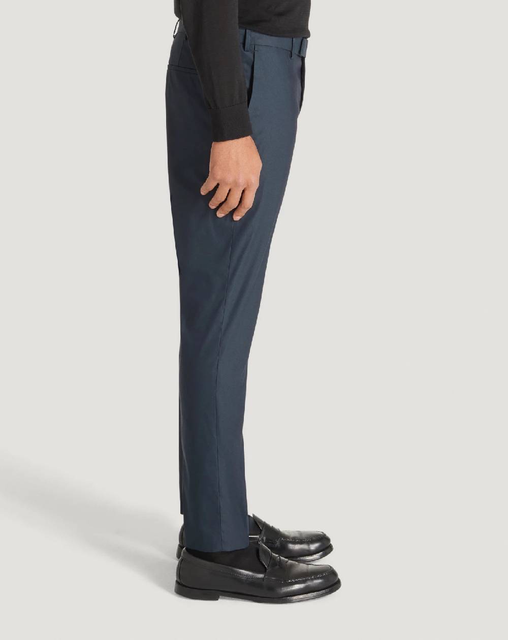 Pt Torino Pantaloni Dieci In Gabardina Stretch