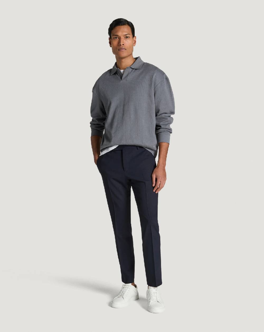 Pt Torino Pantaloni Dieci In Lana Tropical