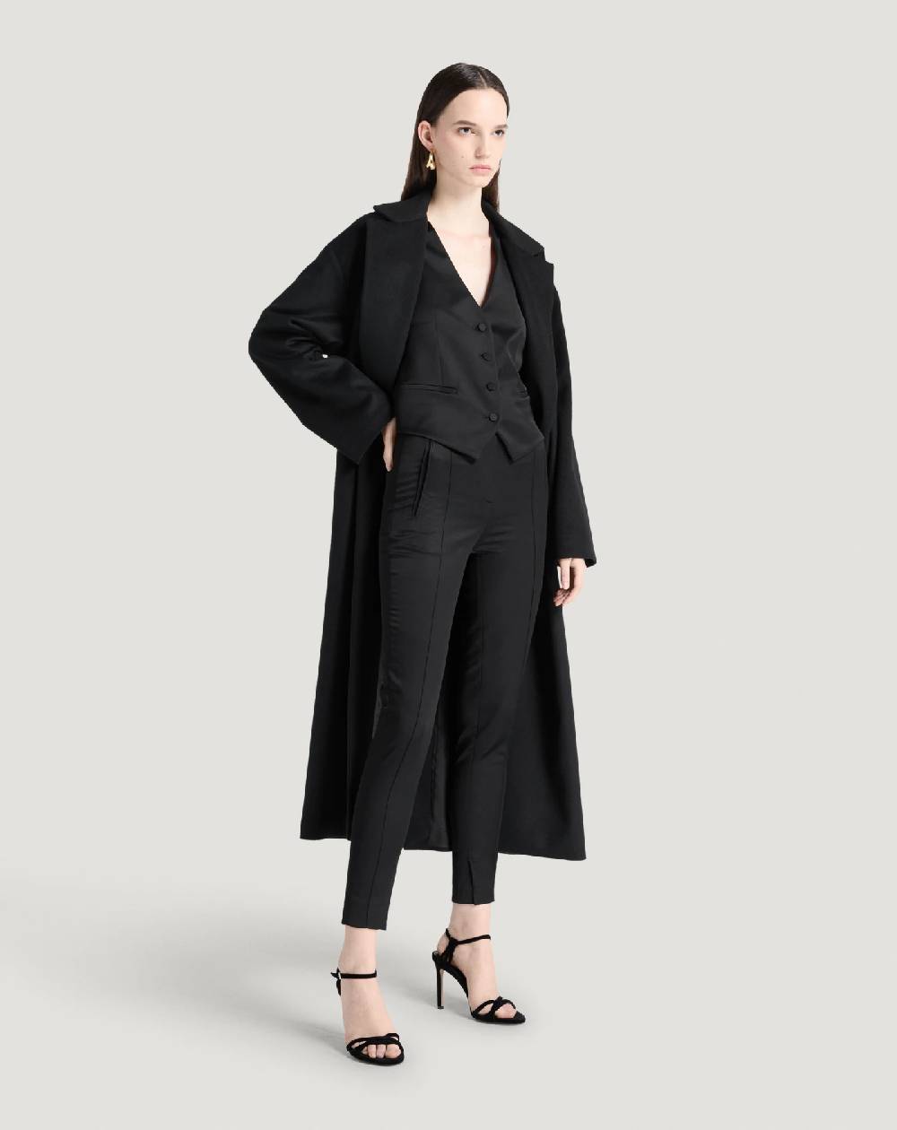 Pt Torino Pantaloni Frida In Satin Fluido