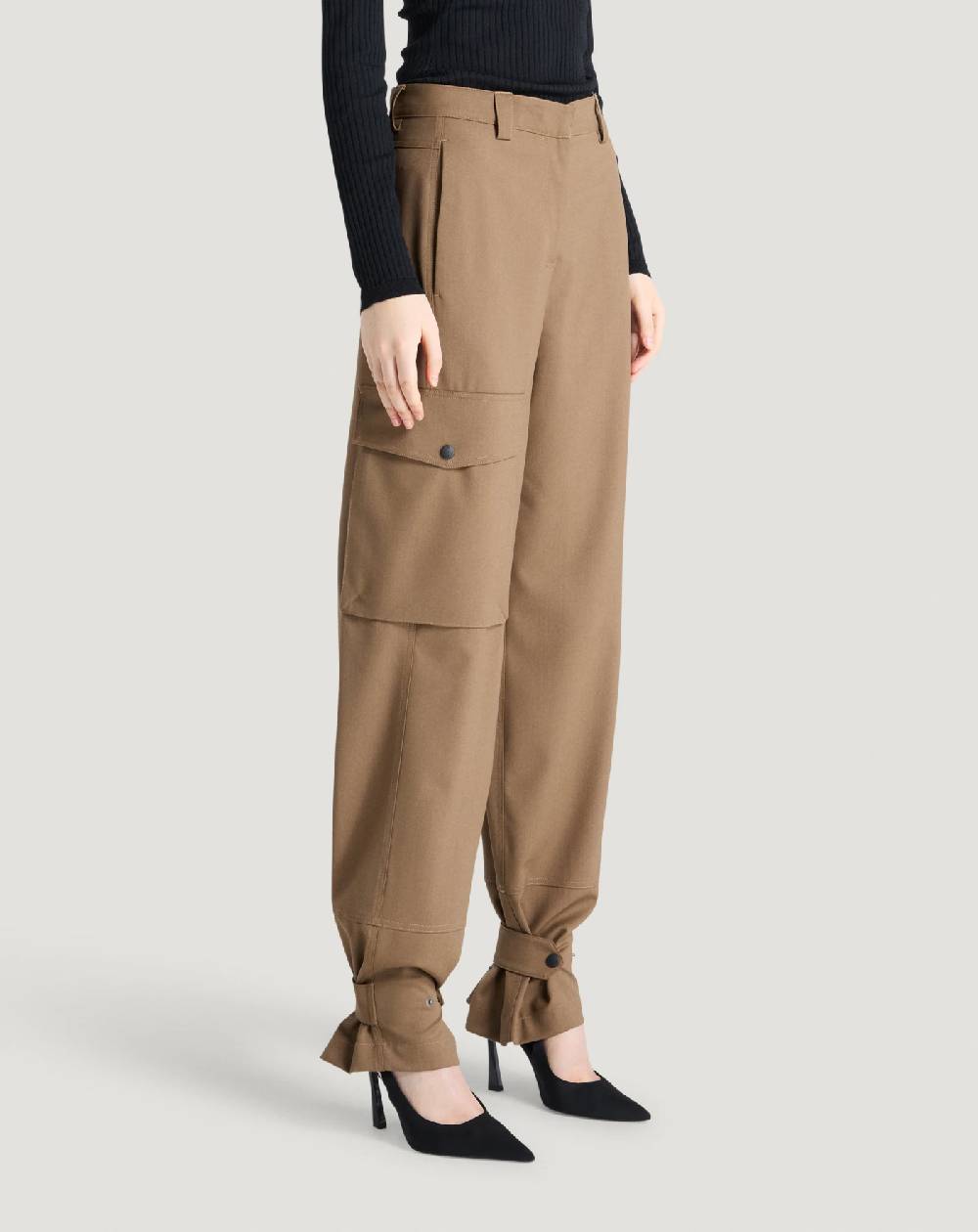 Pt Torino Pantaloni Giselle In Tecno Lana