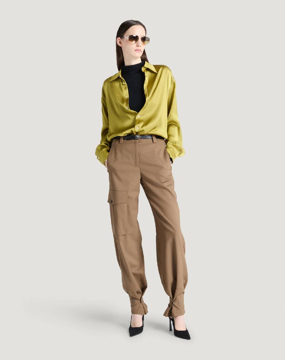 Pt Torino Pantaloni Giselle In Tecno Lana