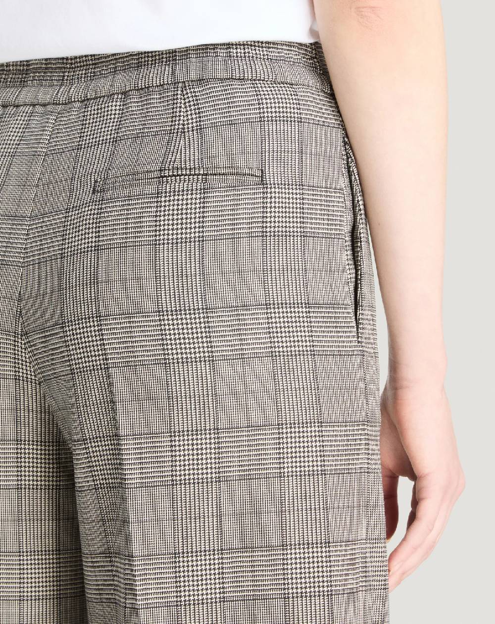 Pt Torino Pantaloni Lorenza In Lana Check