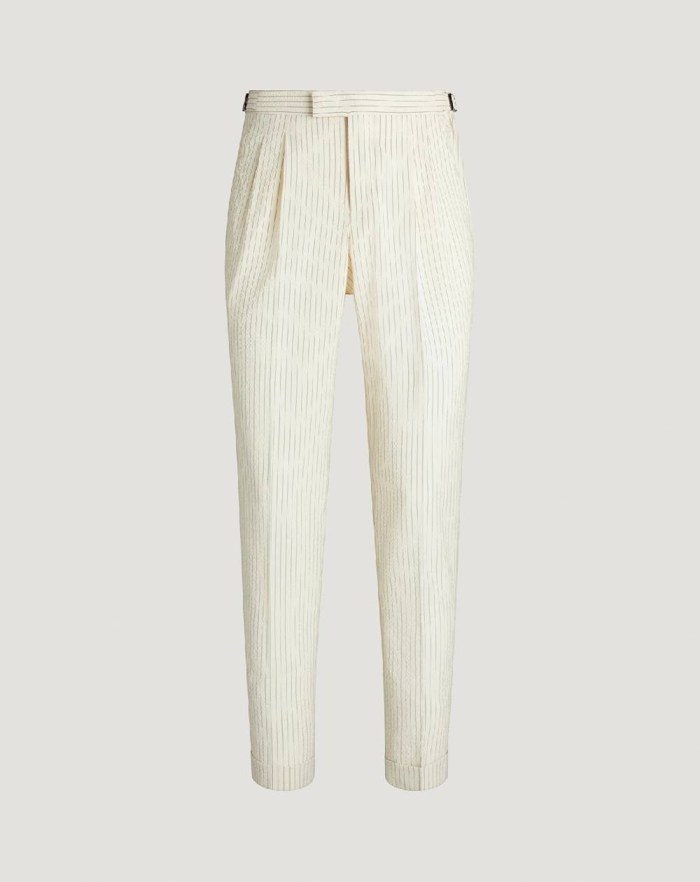 Pt Torino Pantaloni Master in lana seersucker