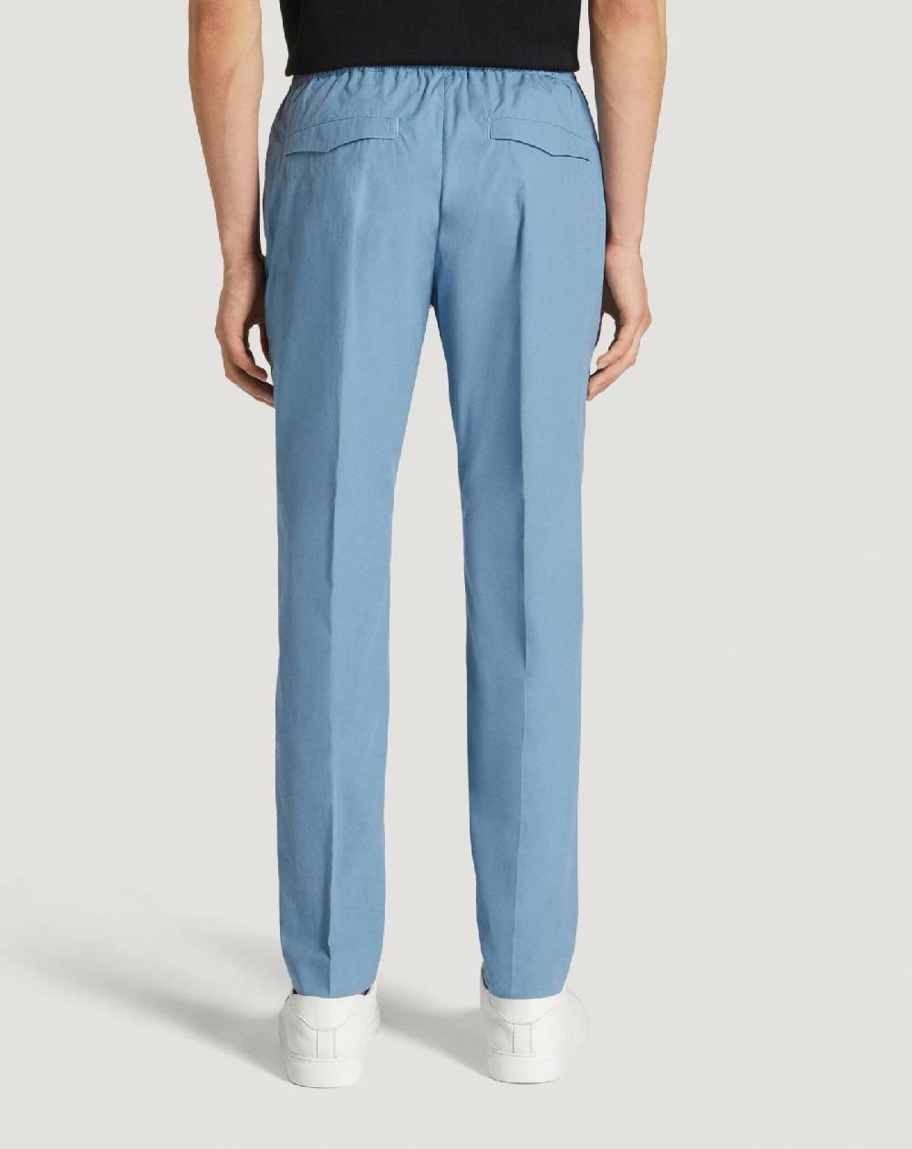 Pt Torino Pantaloni Omega In Popeline Stretch