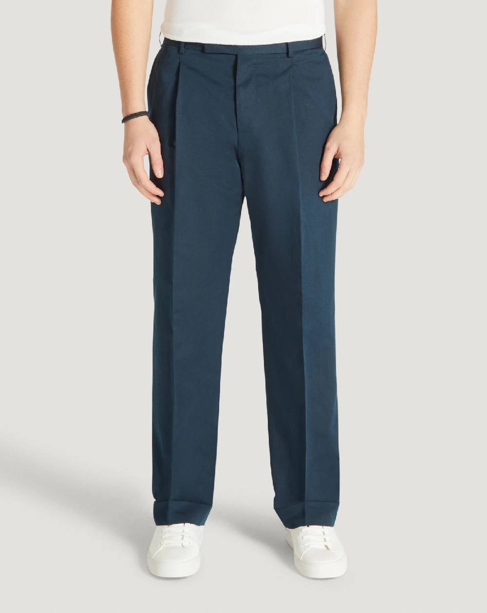 Pt Torino Pantaloni Quindici In Cotone E Lino