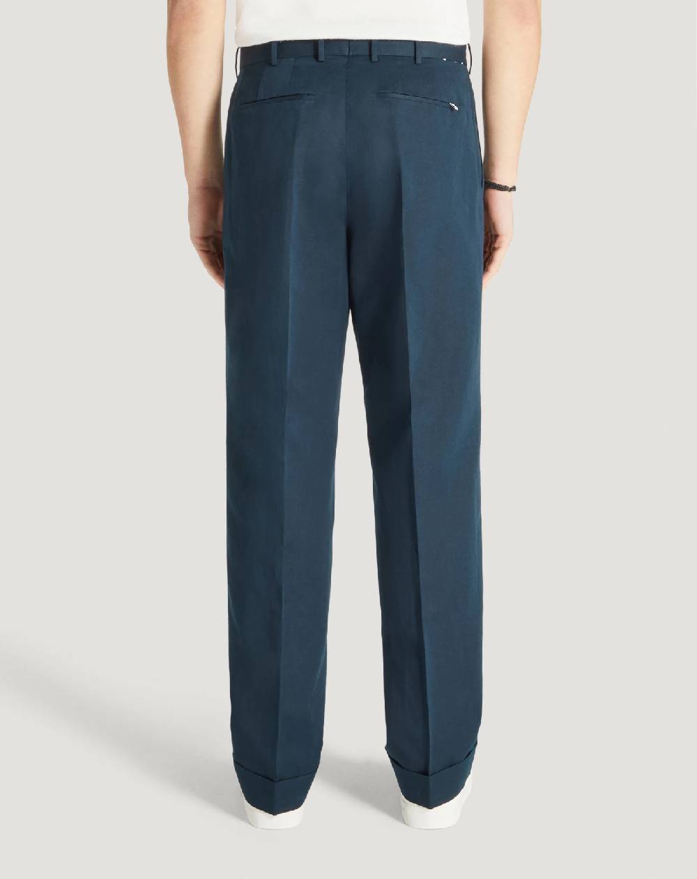 Pt Torino Pantaloni Quindici In Cotone E Lino