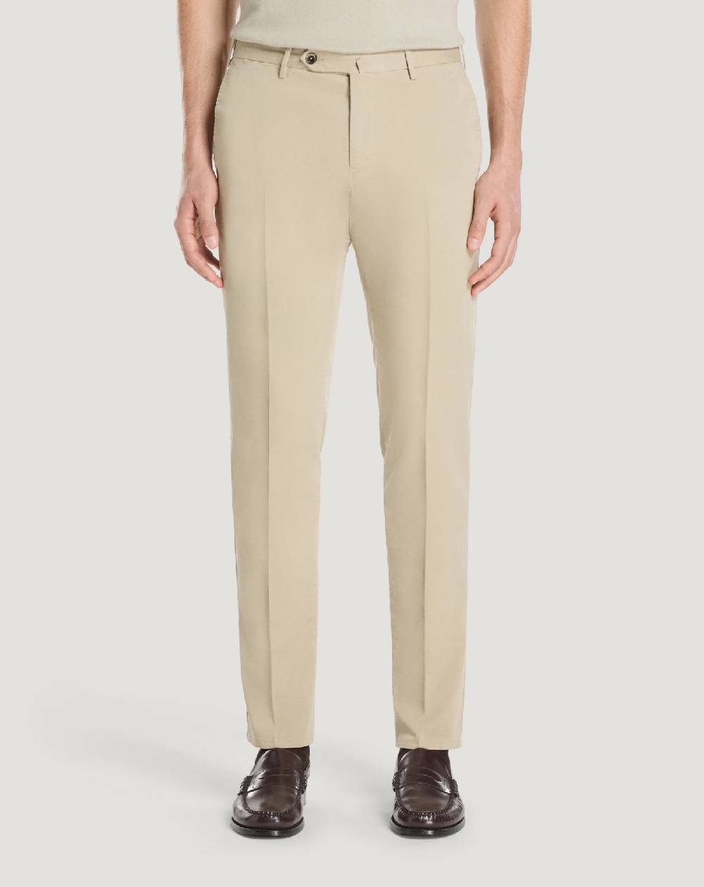 Pt Torino Pantaloni Slim In Cotone Batavia