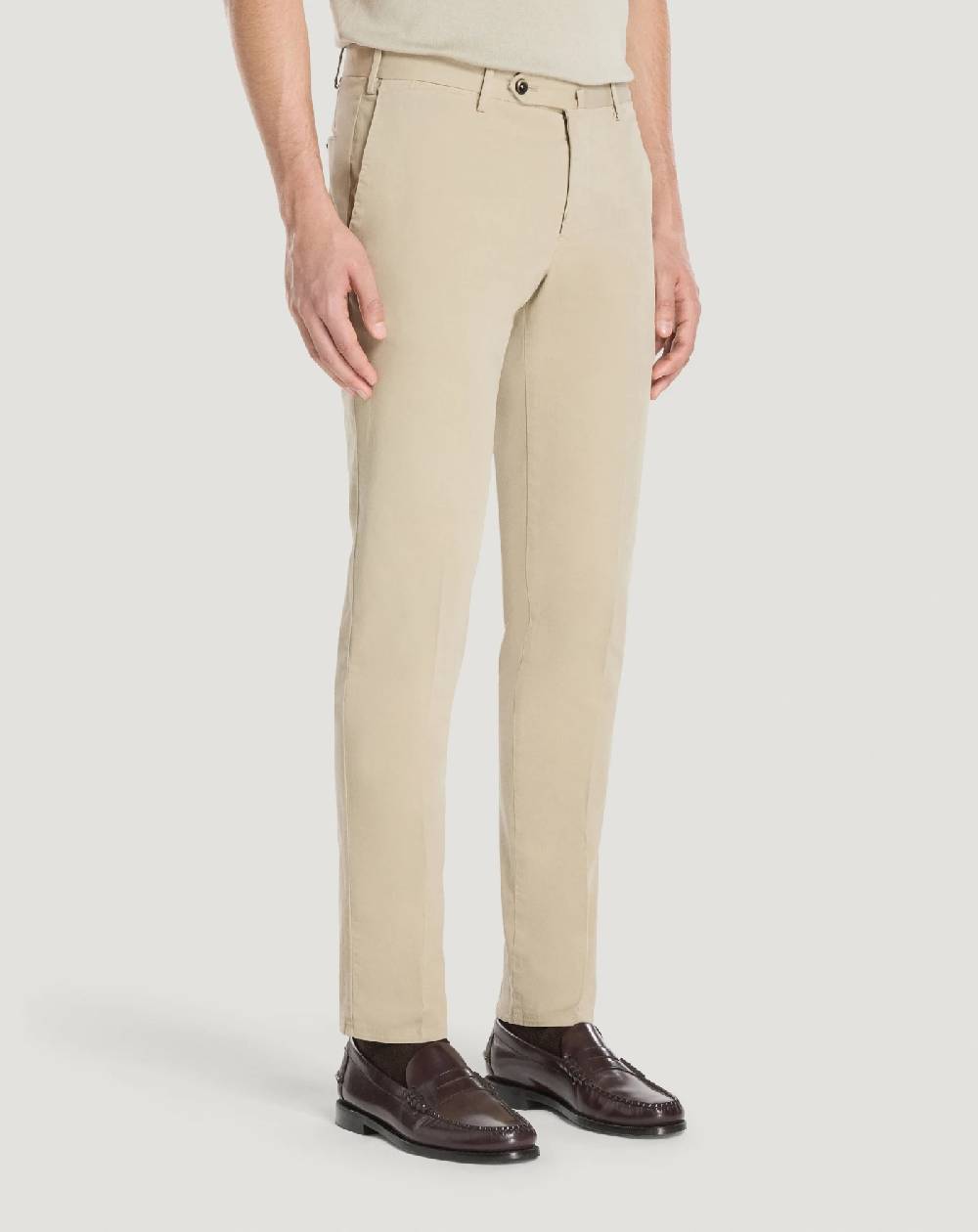 Pt Torino Pantaloni Slim In Cotone Batavia