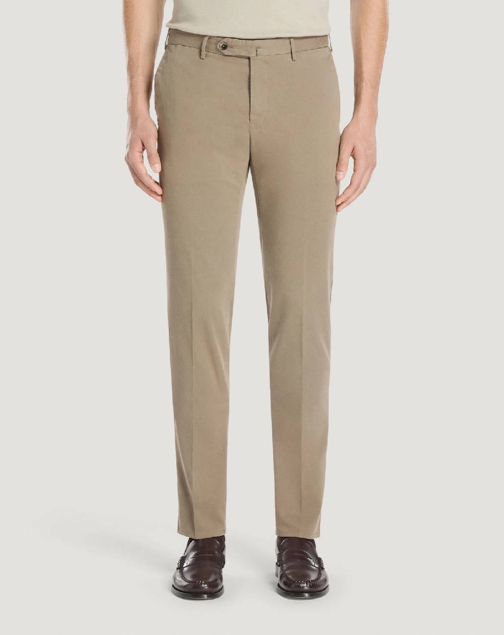 Pt Torino Pantaloni Slim In Cotone Batavia