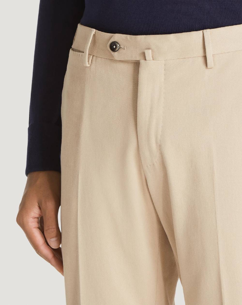 Pt Torino Pantaloni Slim In Cotone & Cachemire
