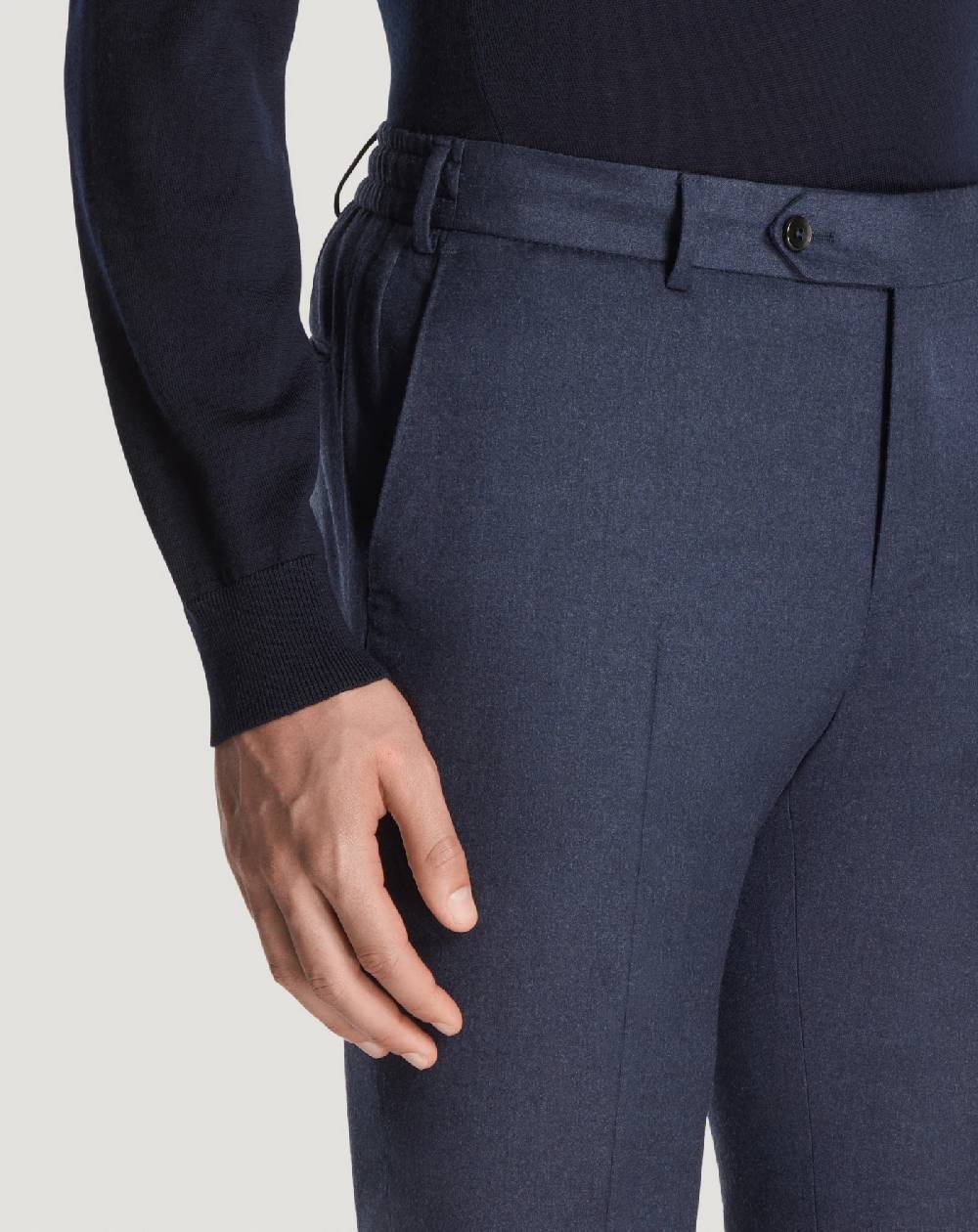 Pt Torino Pantaloni Slim In Flanella