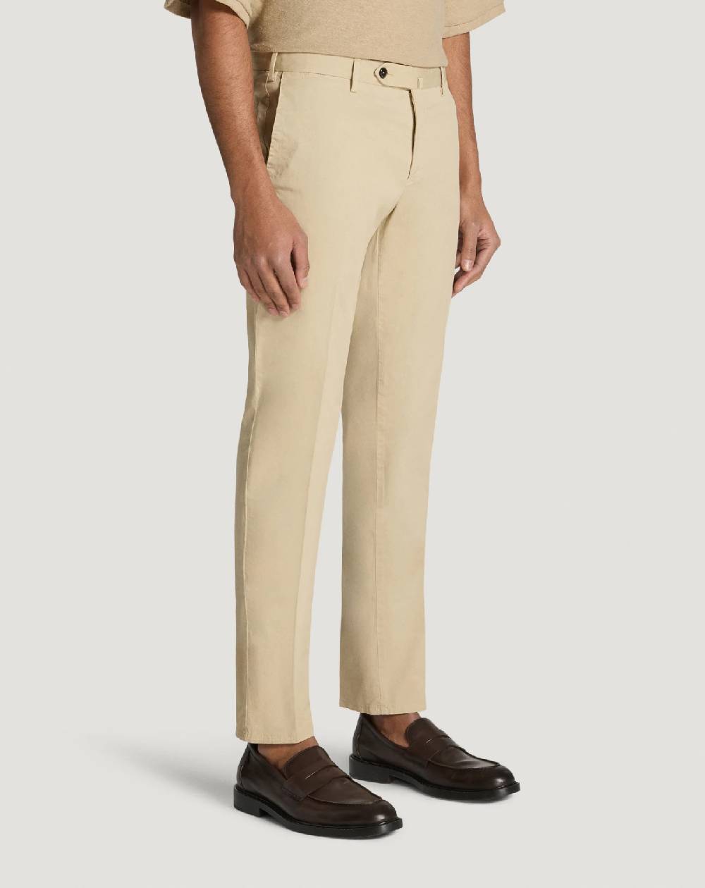 Pt Torino Pantaloni Slim In Gabardina Stretch