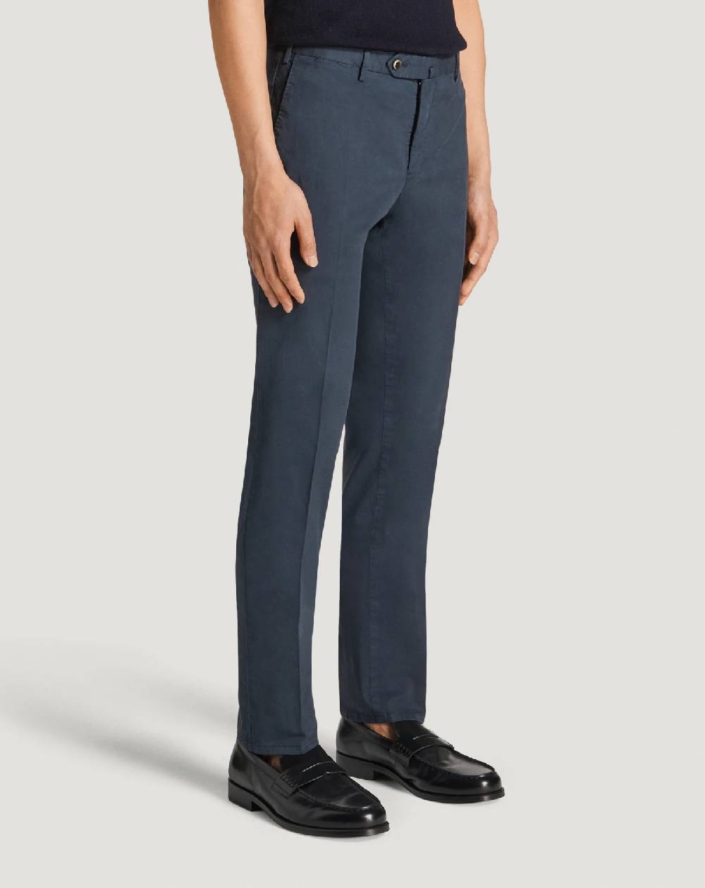 Pt Torino Pantaloni Slim In Gabardina Stretch