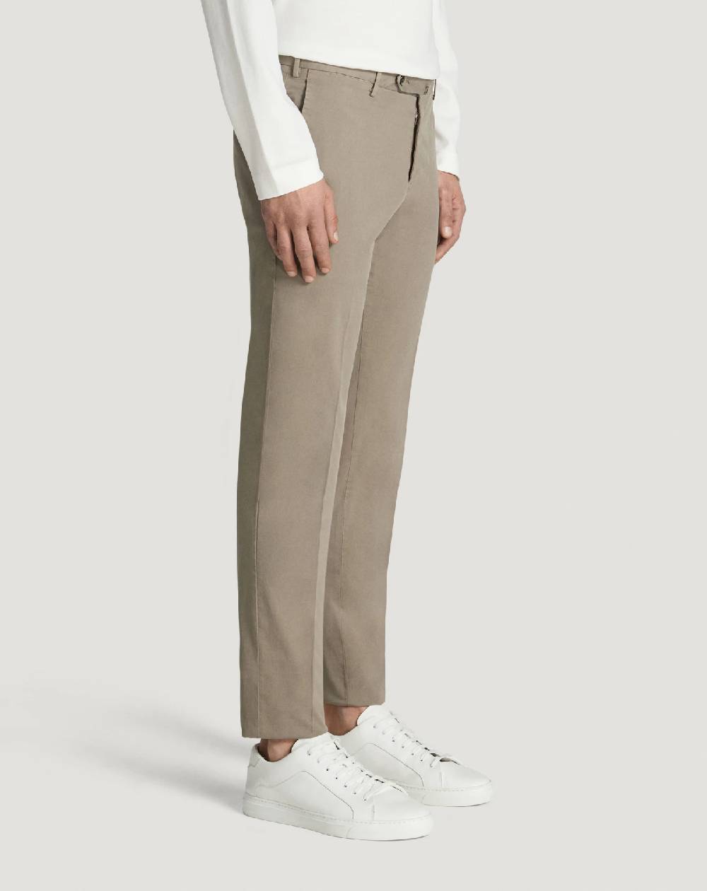 Pt Torino Pantaloni Slim In Gabardina Stretch