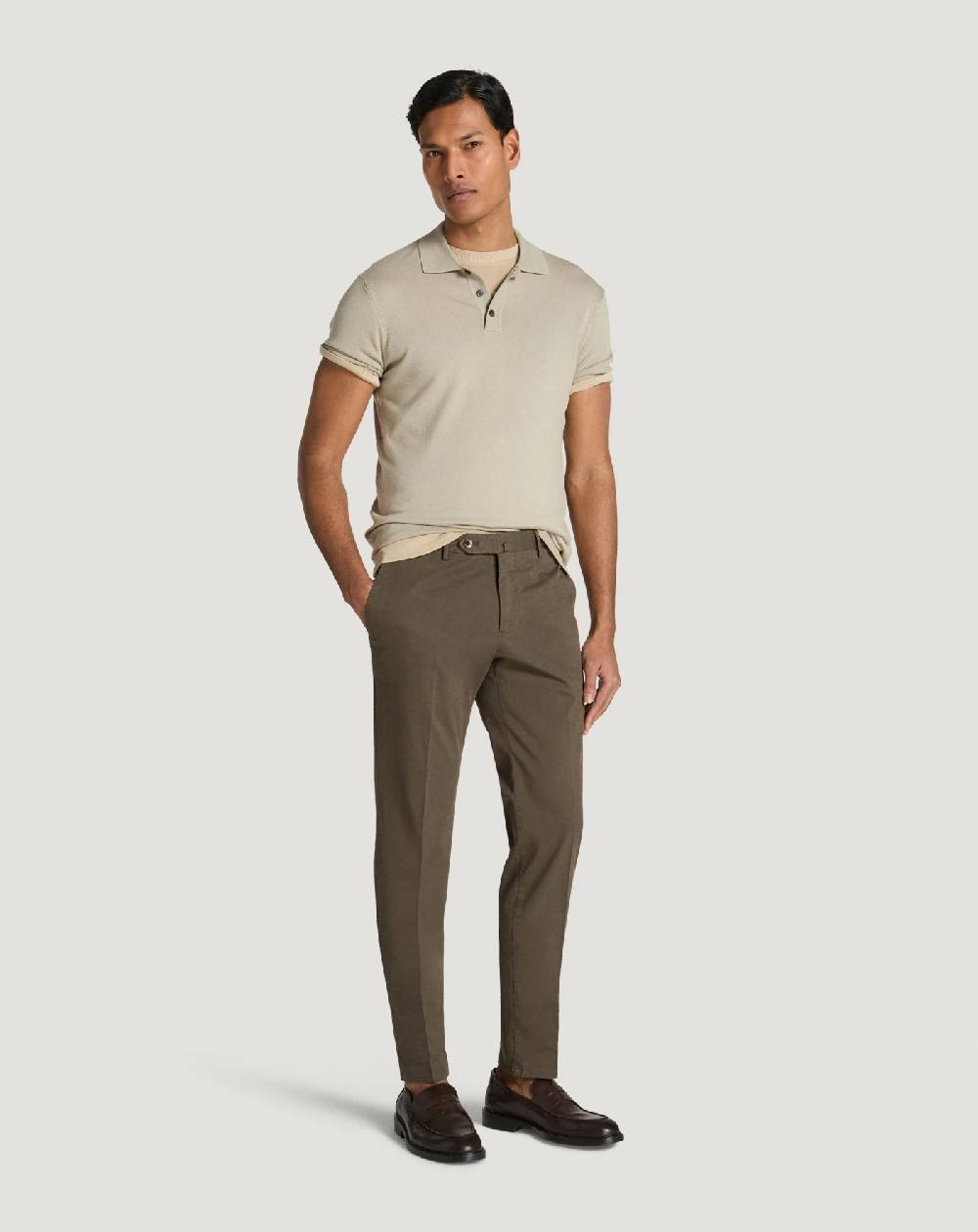 Pt Torino Pantaloni Slim In Gabardina Stretch