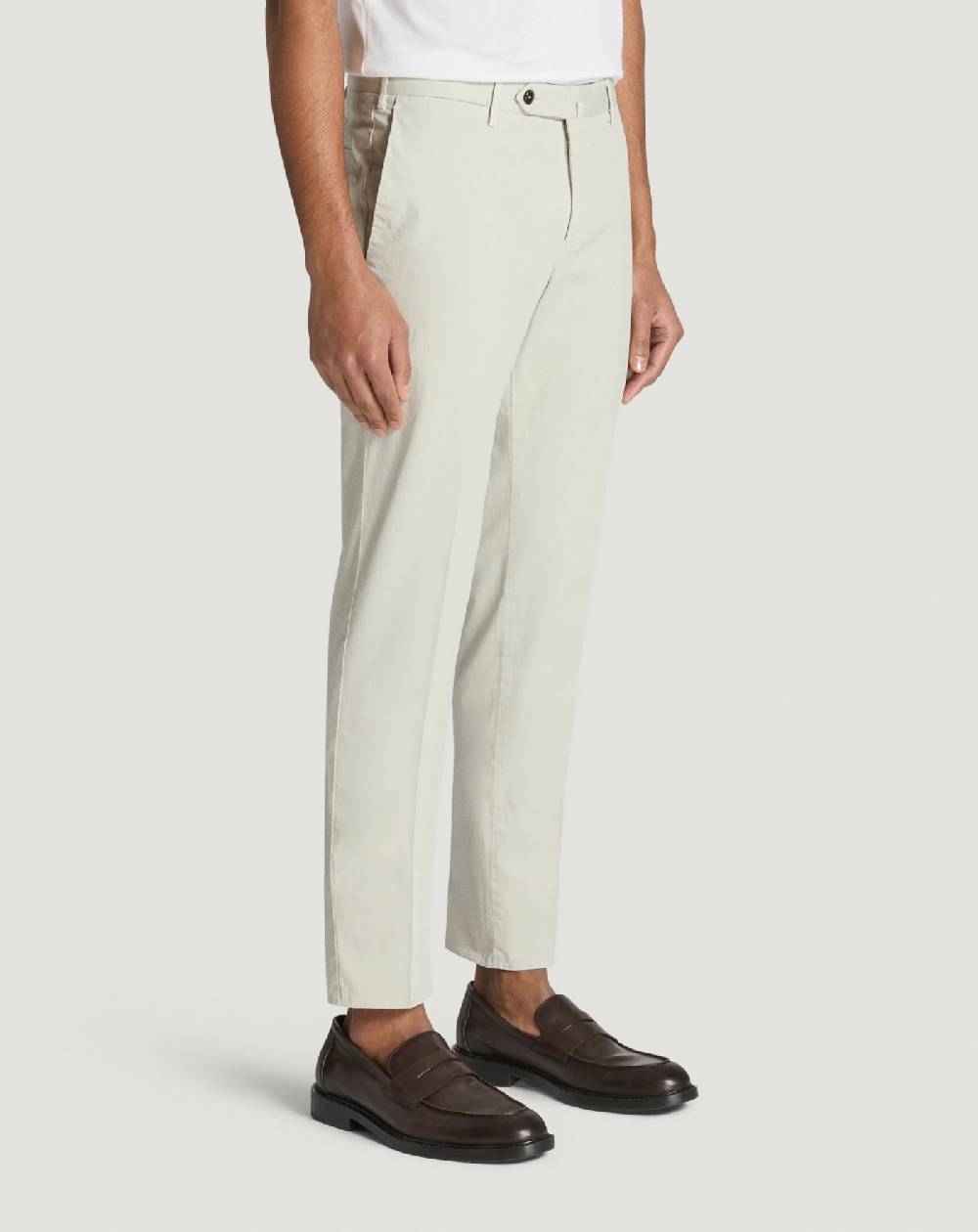 Pt Torino Pantaloni Slim In Gabardina Stretch