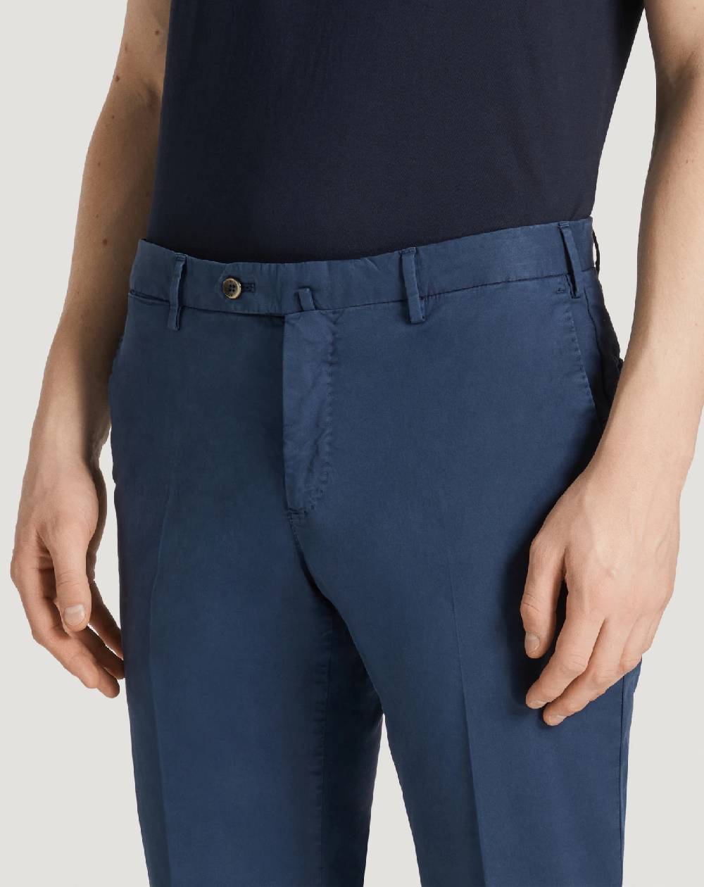 Pt Torino Pantaloni Slim In Gabardina Stretch