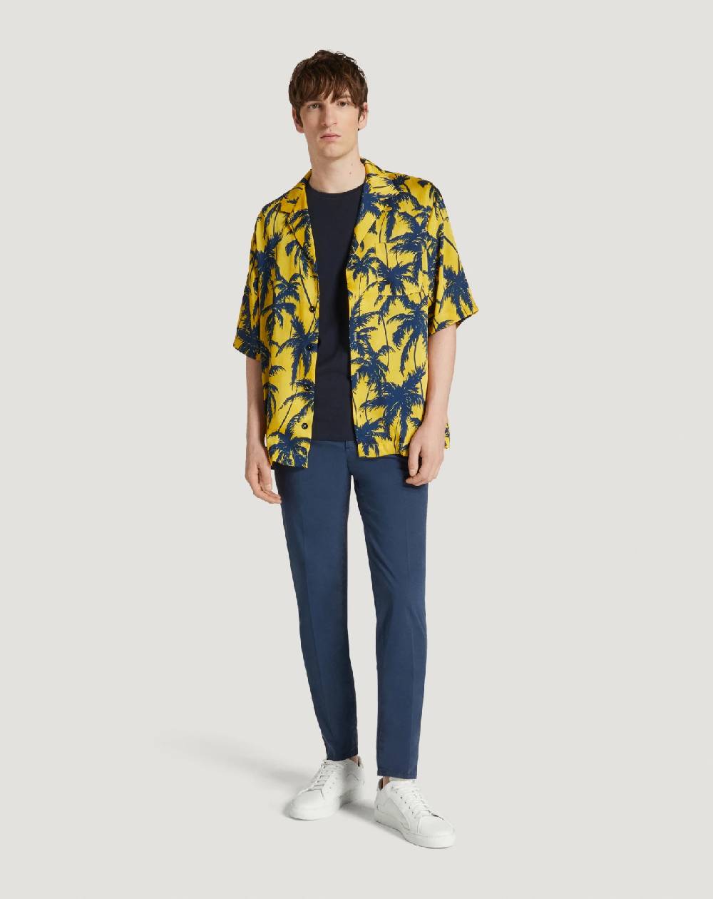 Pt Torino Pantaloni Slim In Gabardina Stretch