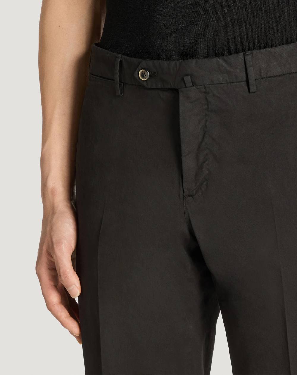 Pt Torino Pantaloni Slim In Gabardina Stretch