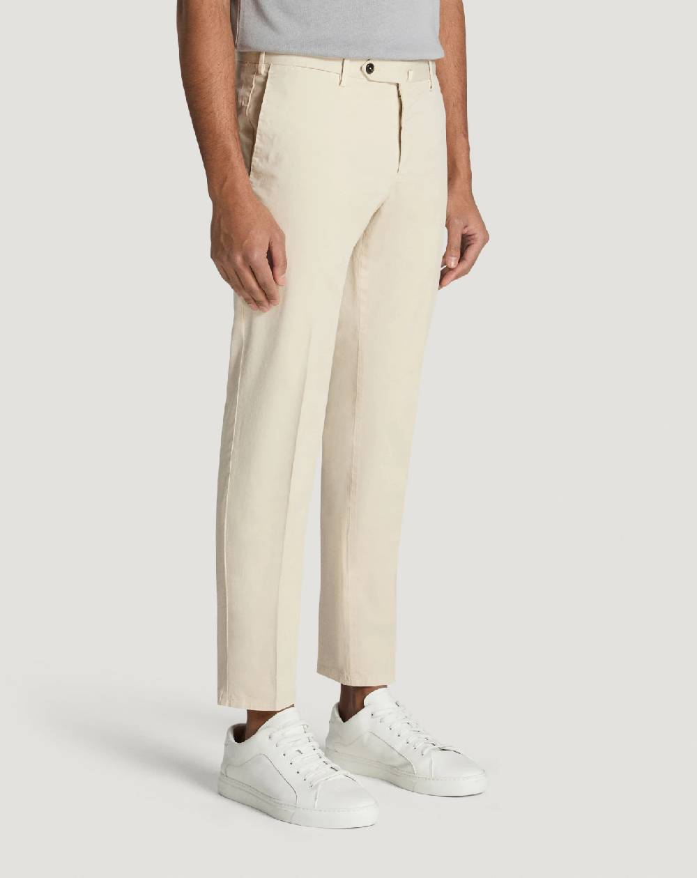 Pt Torino Pantaloni Slim In Gabardina Stretch