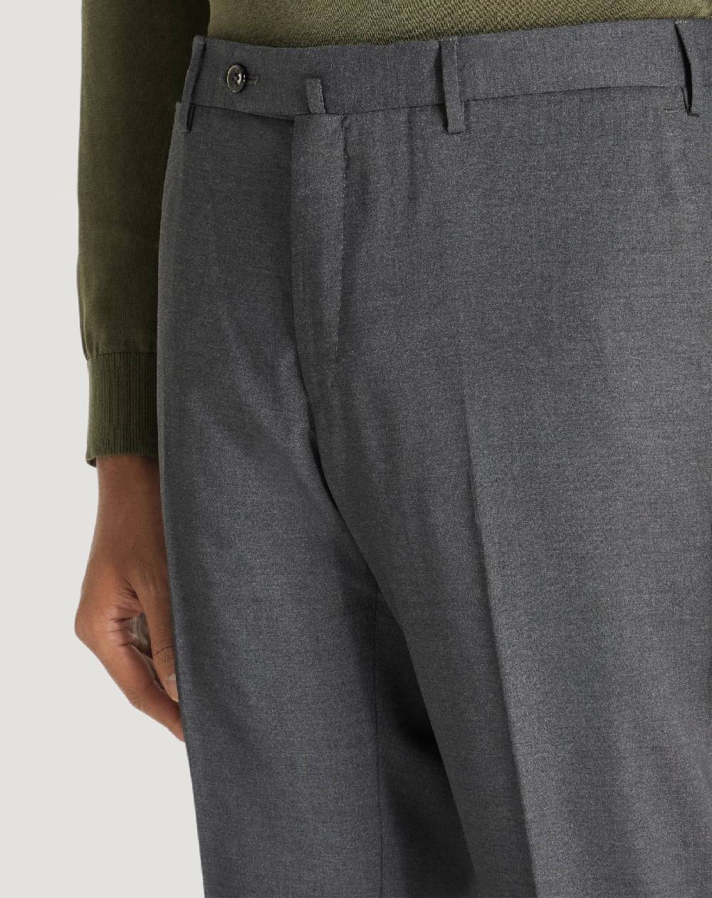 Pt Torino Pantaloni Slim In Lana Four Season