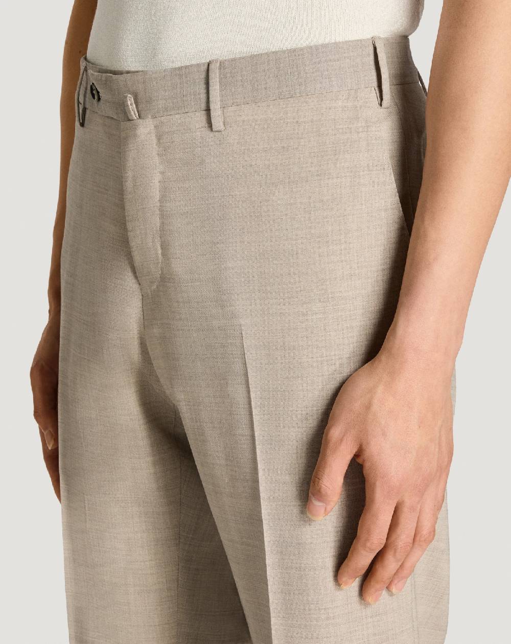 Pt Torino Pantaloni Slim In Lana Four Season