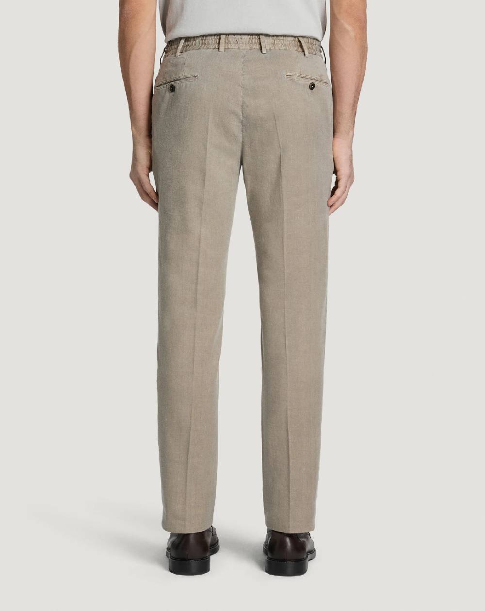 Pt Torino Pantaloni Slim In Lino Stretch Délavé