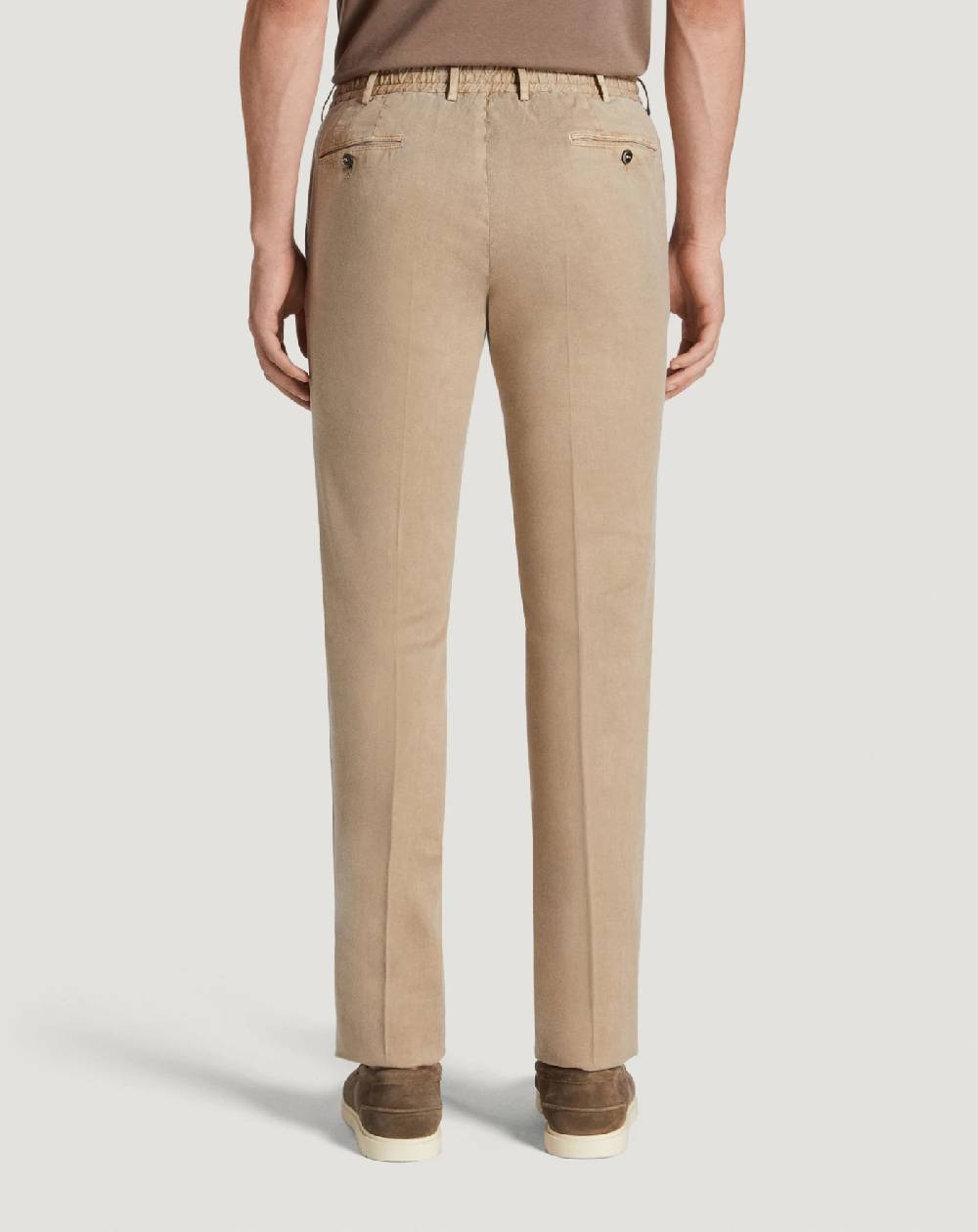 Pt Torino Pantaloni Slim In Lino Stretch Délavé