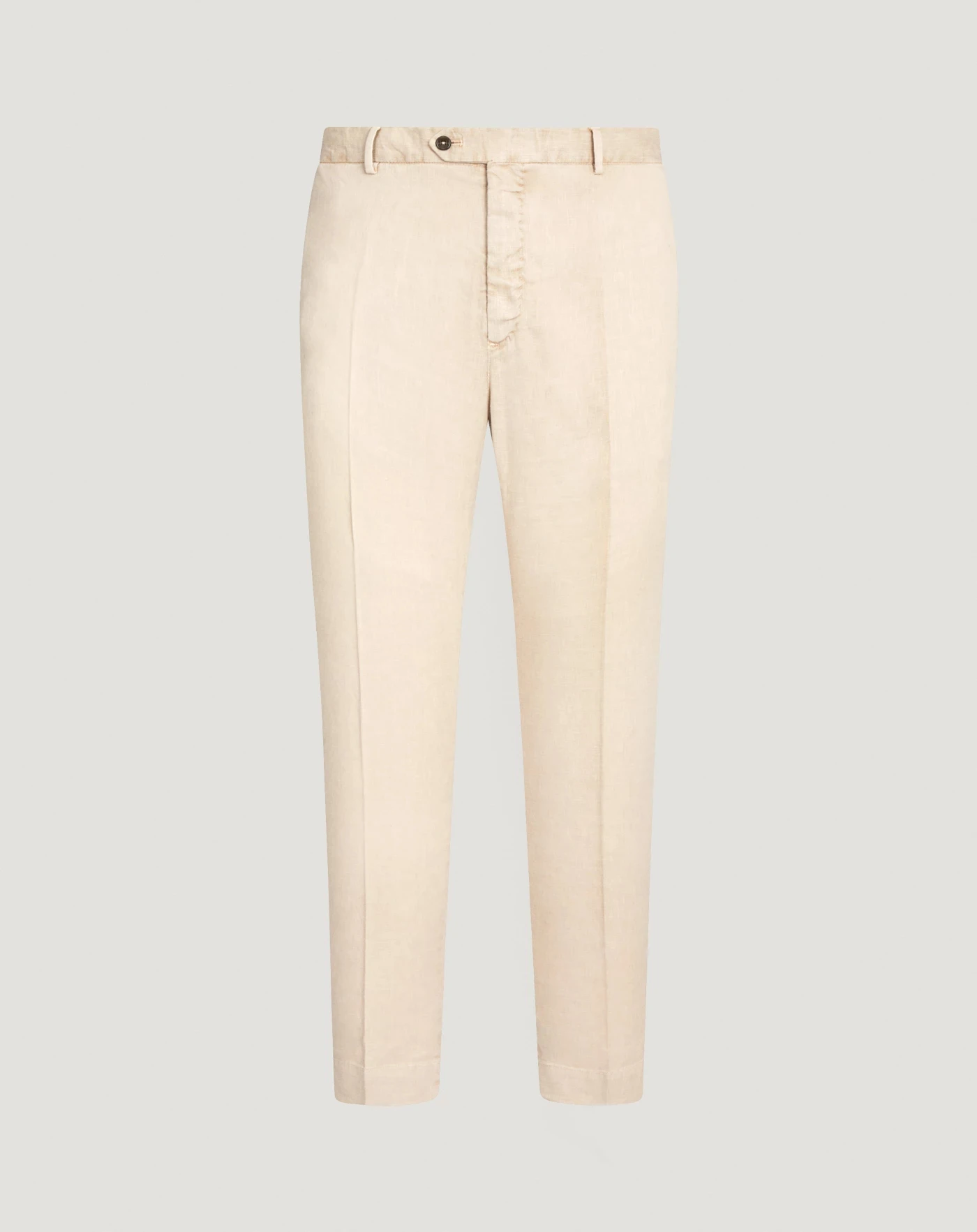 Pt Torino Pantaloni Slim in lino stretch délavé