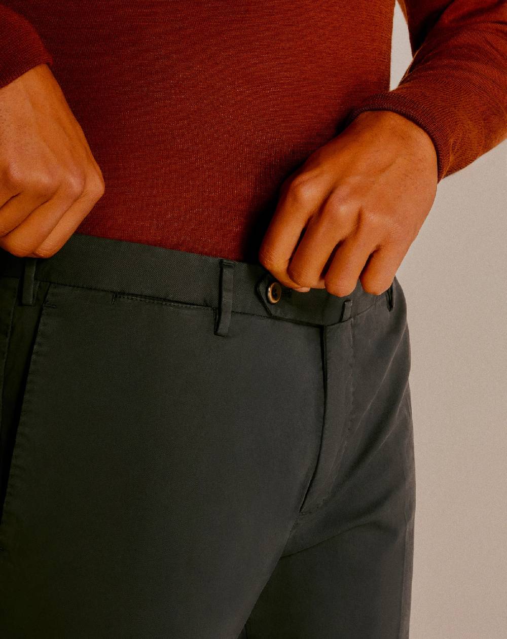 Pt Torino Pantaloni Superslim In Gabardina Stretch