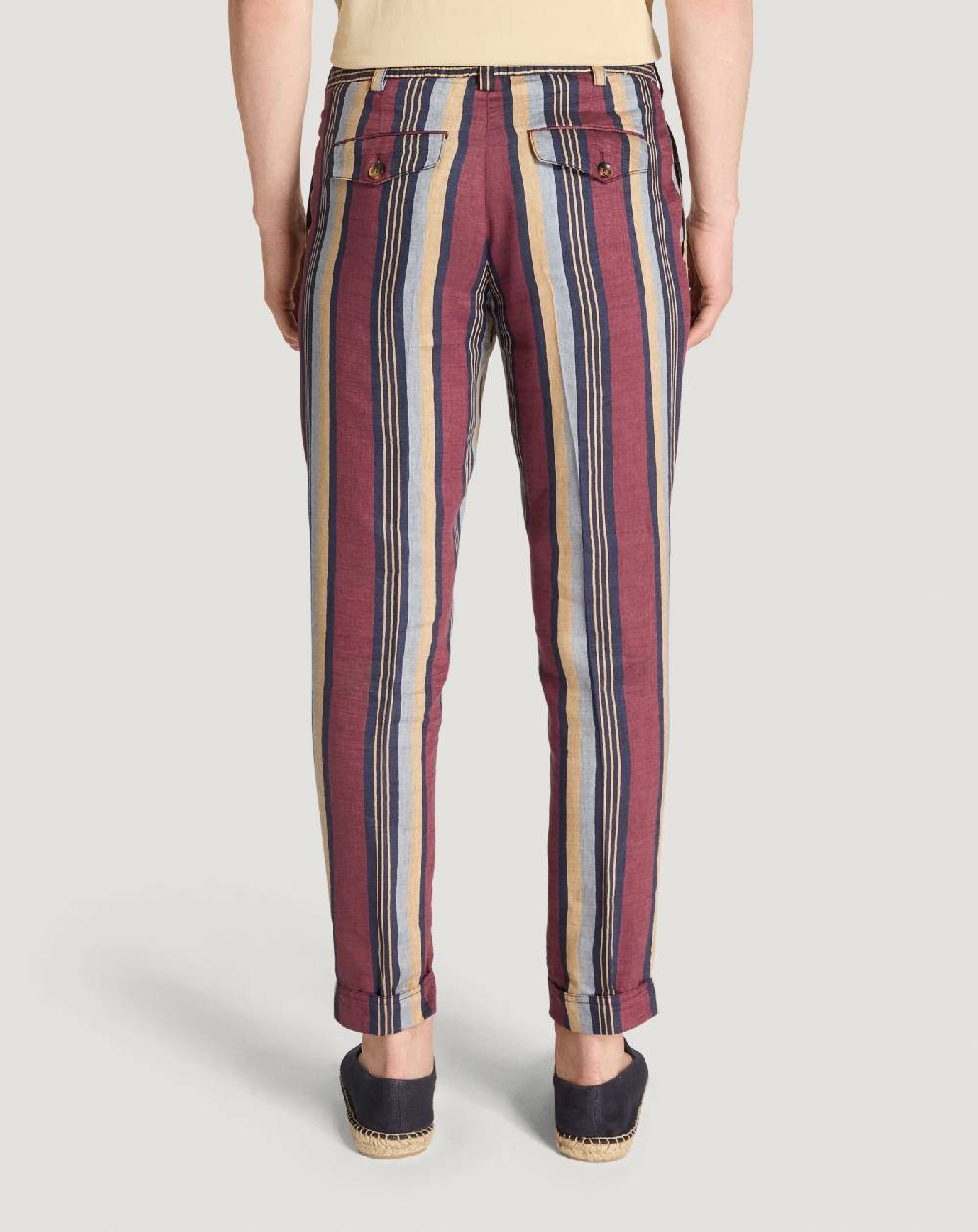 Pt Torino Pantaloni The Rebel In Lino Fluido