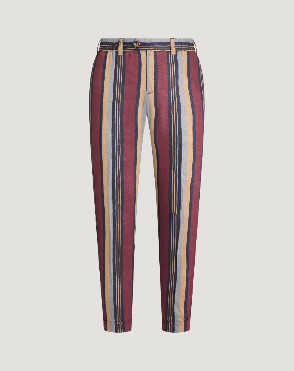 Pt Torino Pantaloni The Rebel in lino fluido