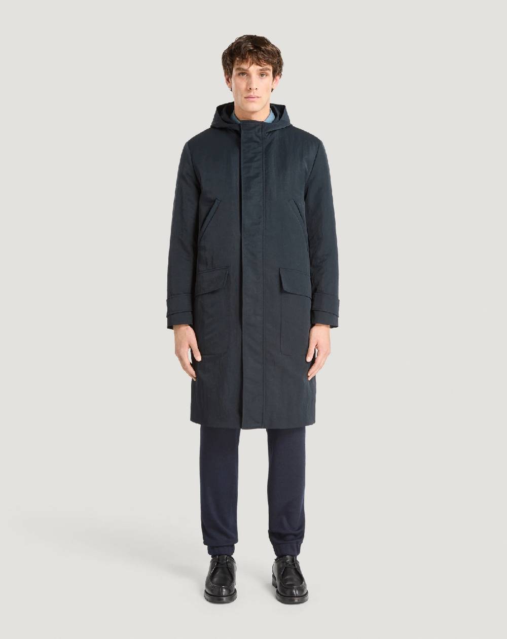 Pt Torino Parka Con Cappuccio In Nylon