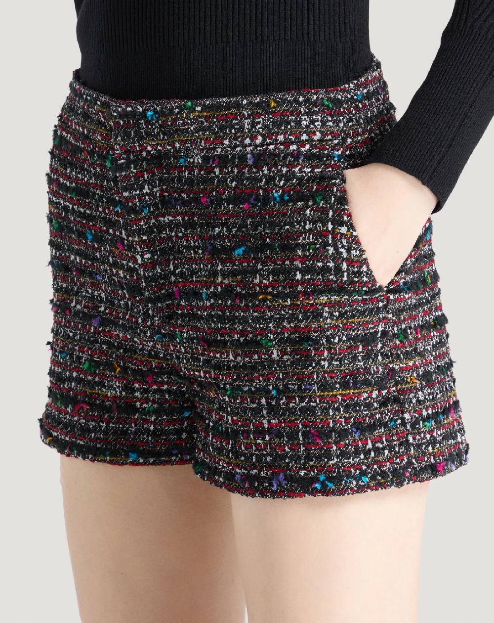 Pt Torino Shorts Julie In Tweed Multicolor