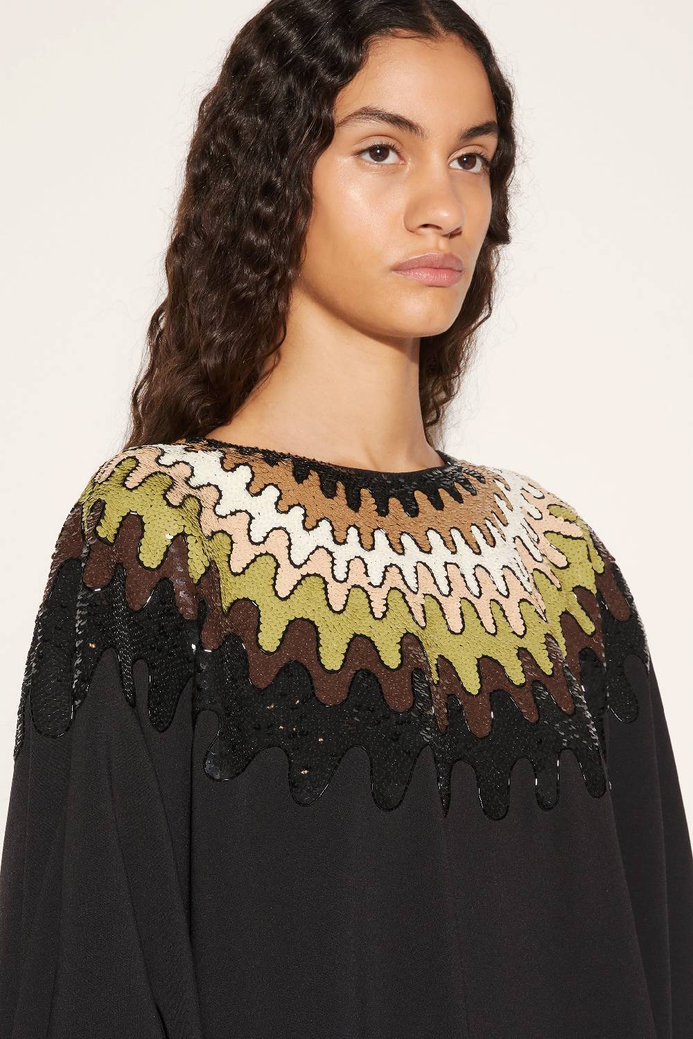 Pucci Abito Kaftano Con Paillettes E Motivo Bersaglio