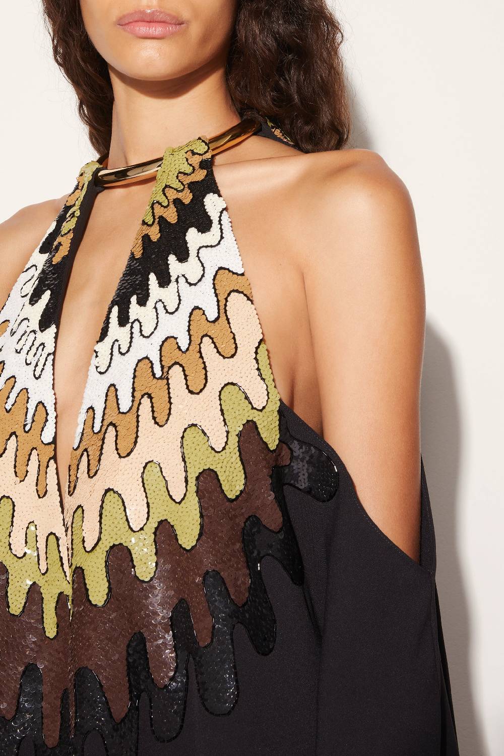 Pucci Abito Kaftano Con Paillettes E Motivo Bersaglio