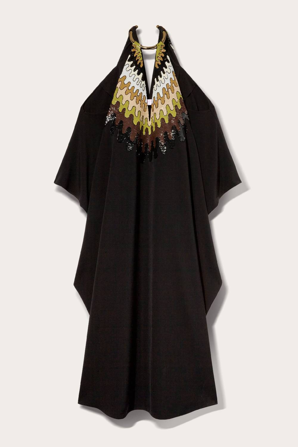 Pucci Abito kaftano con paillettes e motivo Bersaglio