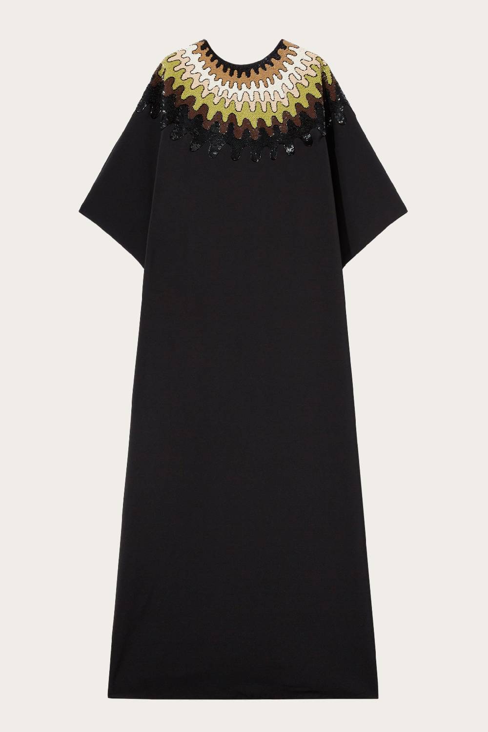 Pucci Abito kaftano con paillettes e motivo Bersaglio