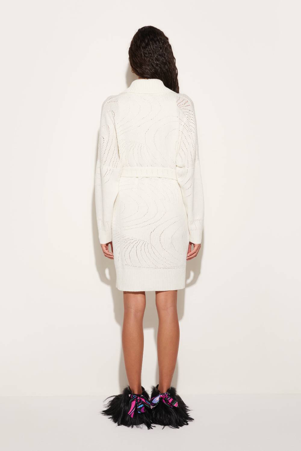 Pucci Cardigan In Cashmere Con Lavorazione Pointelle