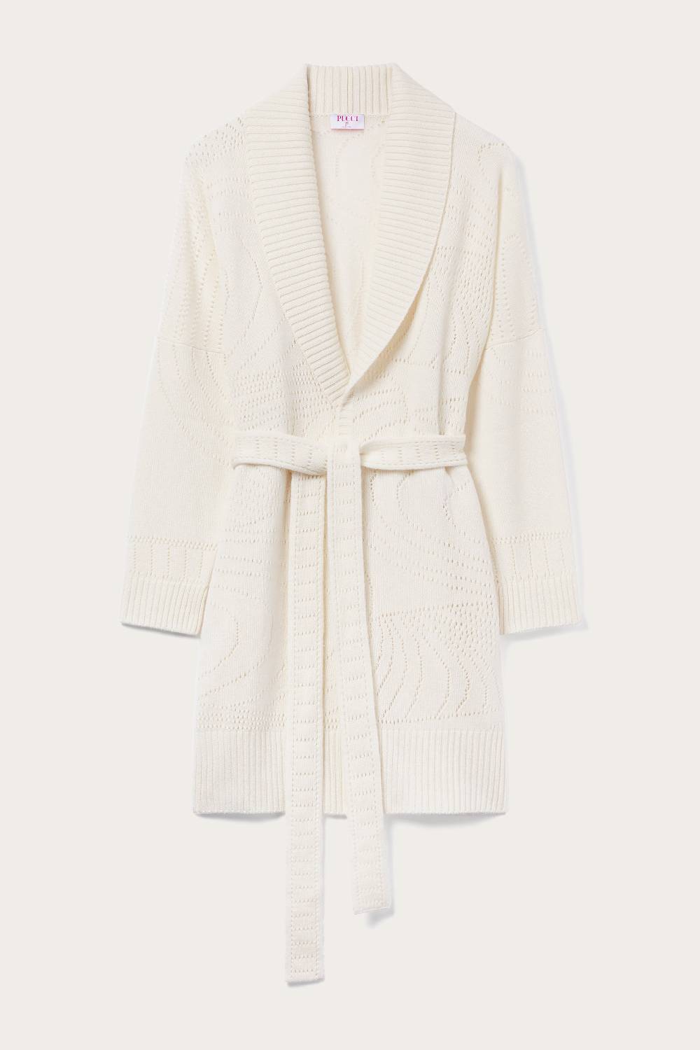 Pucci Cardigan in cashmere con lavorazione pointelle