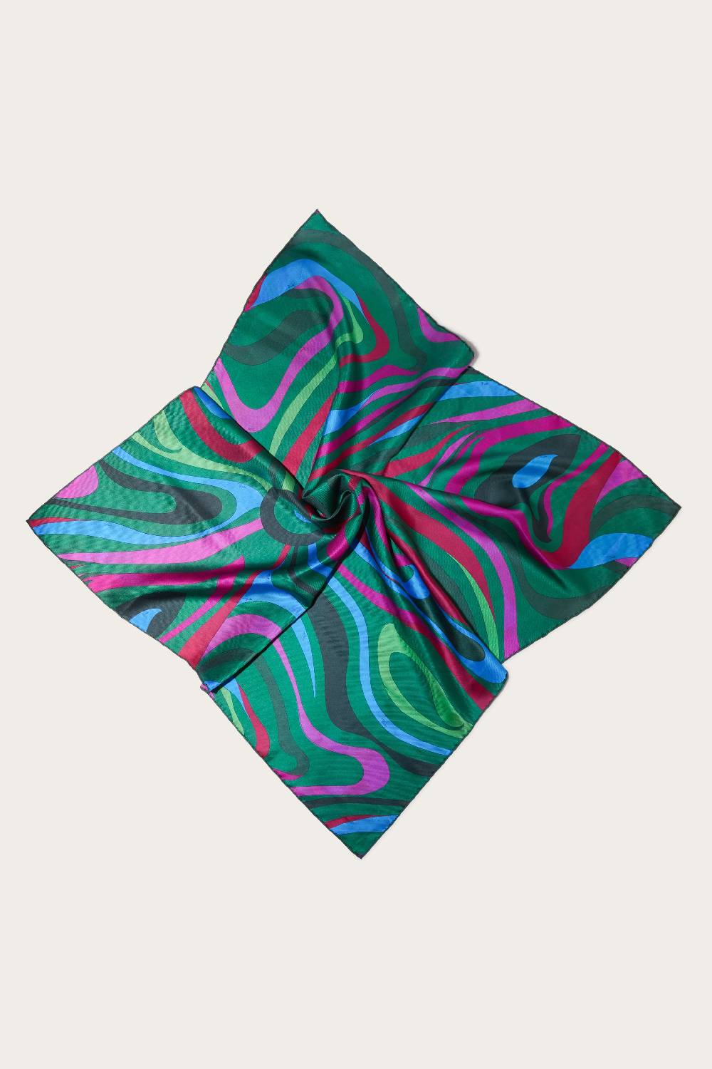 Pucci Carré Grande In Seta Con Stampe Giardino E Marmo