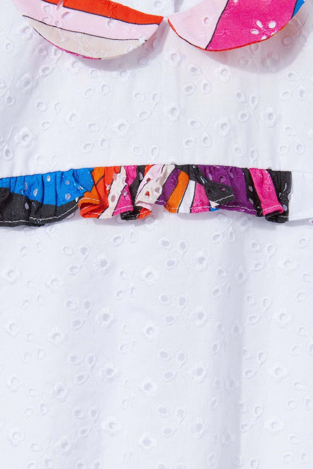 Pucci Completo Neonato In Sangallo Con Inserti Iride