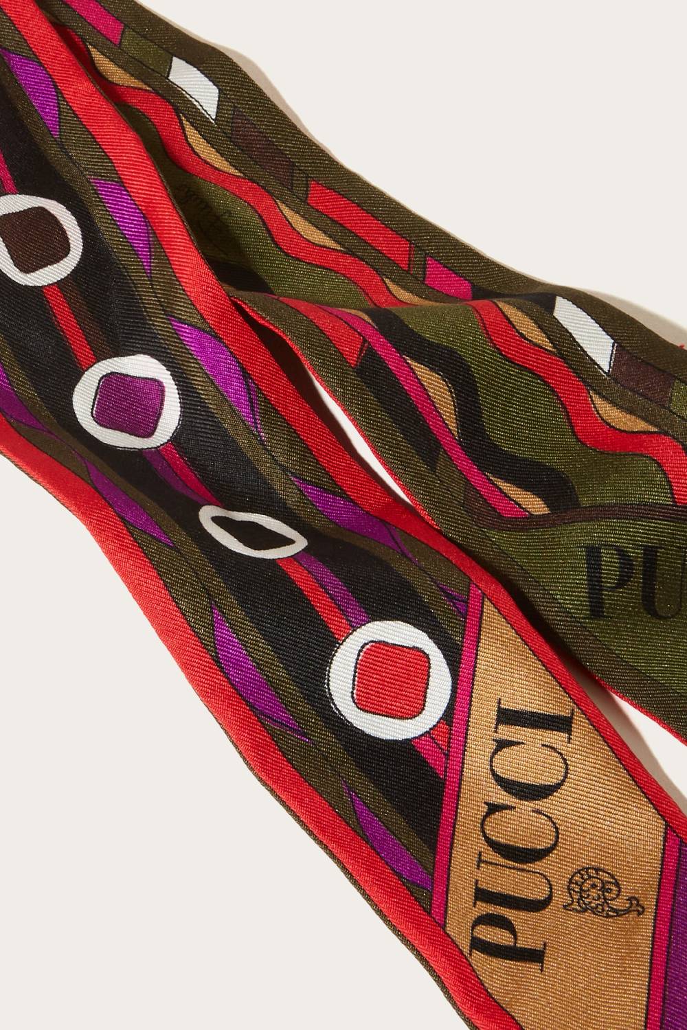 Pucci Foulard In Seta Con Stampe Vivara E Bersaglio