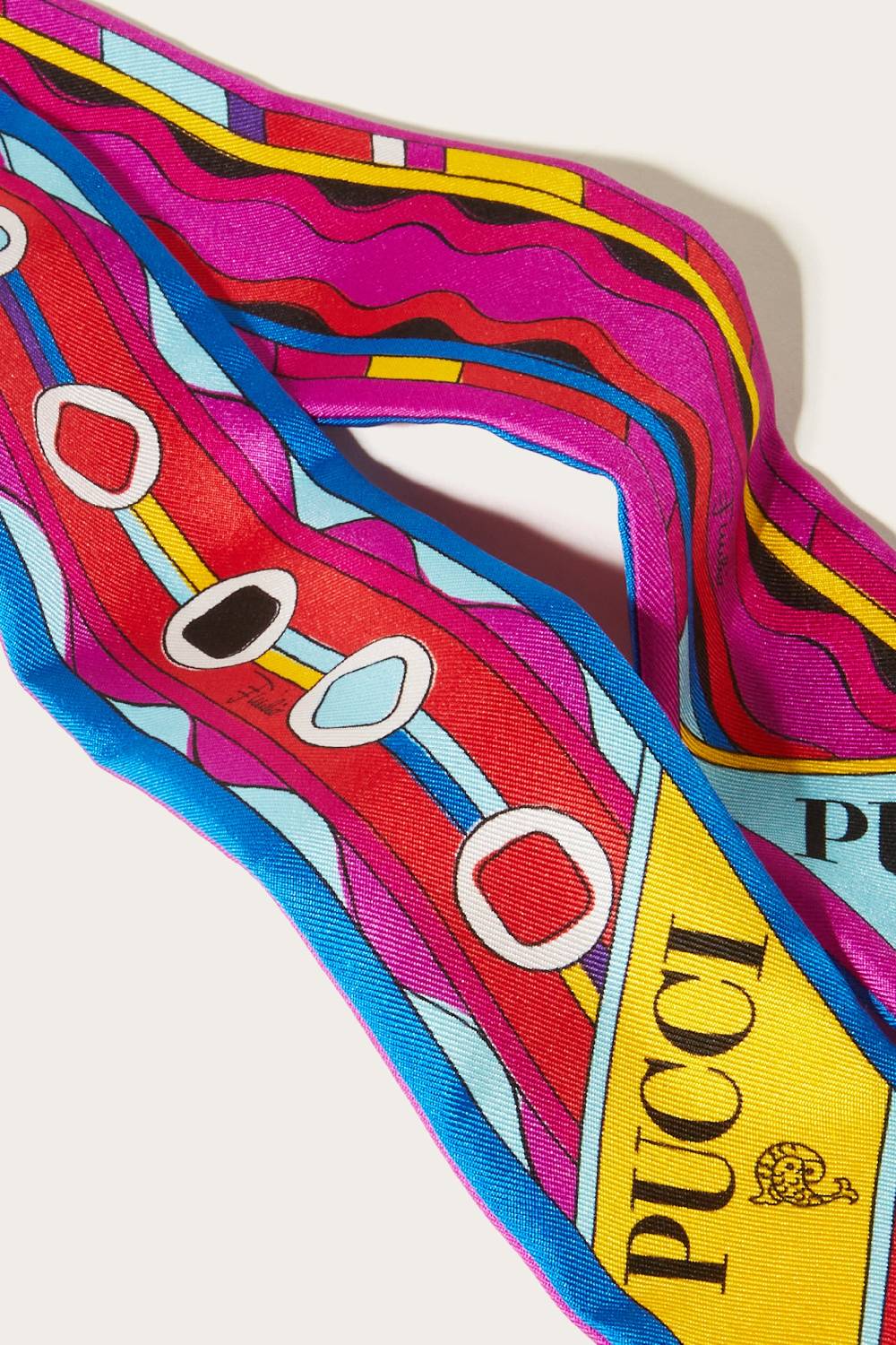 Pucci Foulard In Seta Con Stampe Vivara E Bersaglio